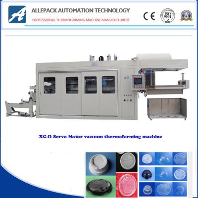 Tray Vacuum Thermoforming Machine Big Forming Size Delta PLC Integrated Control