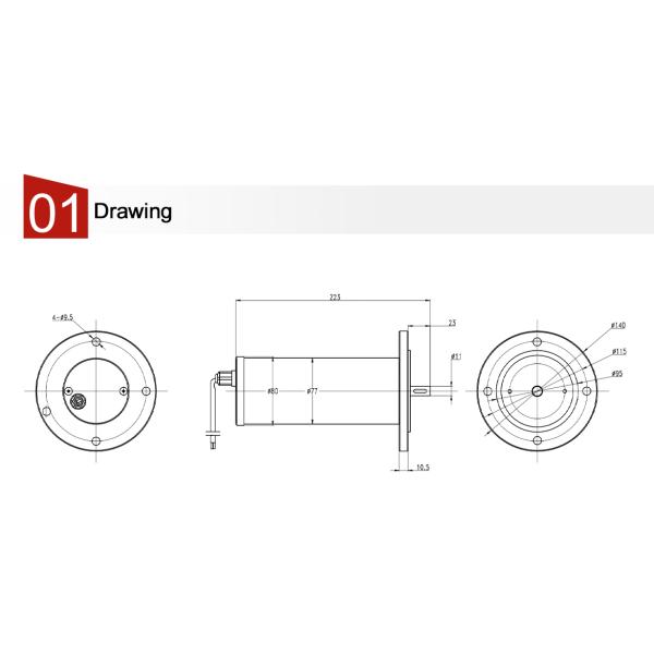 Waterproof Solar Heliostat DC Motor