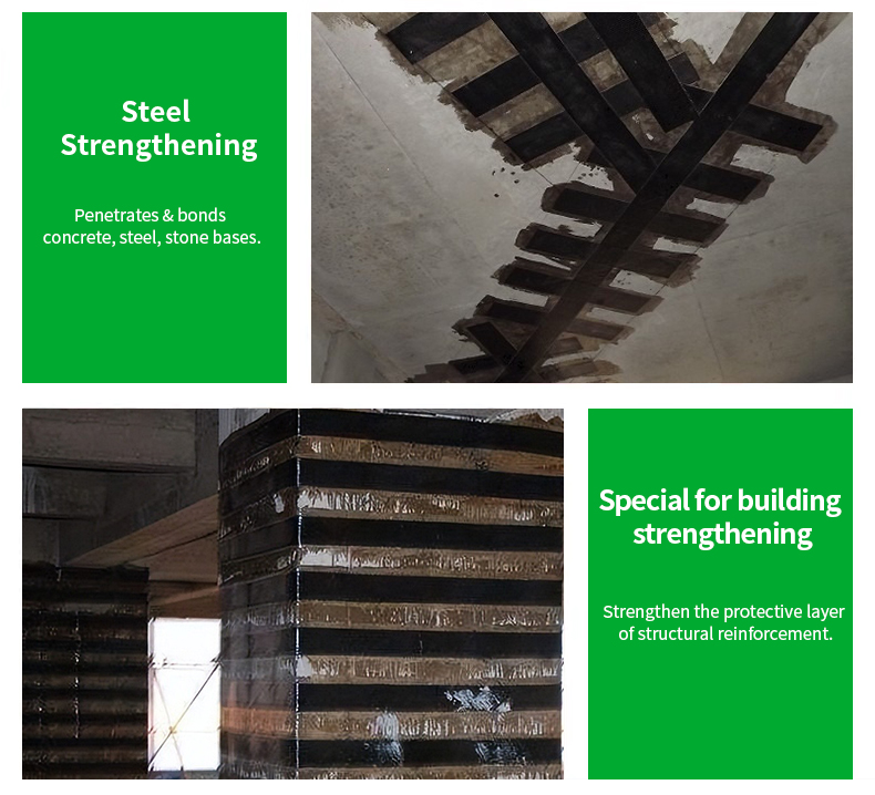 High Strength Carbon Fiber Impregnating Adhesive Grade-A Structural Epoxy Resin for Bonding Concrete Structural Repair Project