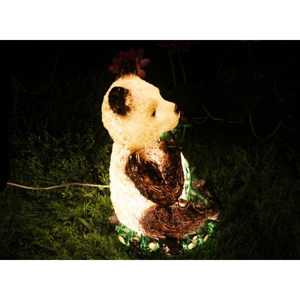 LED panda lights resin waterproof landscape lamp translucent animal outdoor park lawn lamp