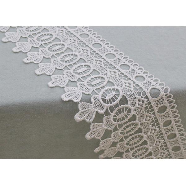 Винтажная белая флористическая отделка шнурка Венеции для одежды/широко Бридал ткани шнурка свадьбы