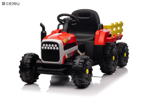 Bateria recarregável Crianças montam um caminhão de brinquedo com bateria recarregável de 12 V e dois motores