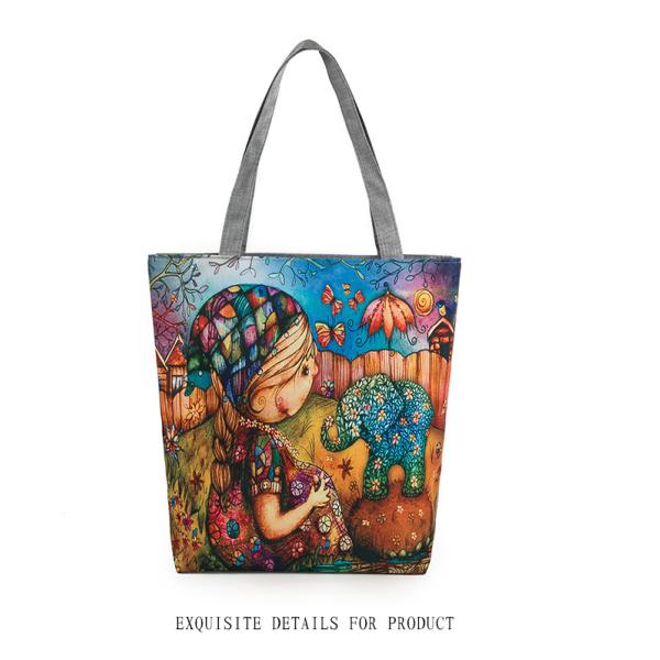 New green rabbit ears Girl shoulder bag printing female female