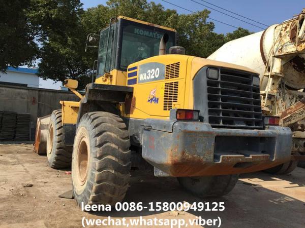 Komatsu Used Wheel Loaders Wa320-5 Front Payloader 3cbm Bucket Wheel Loaders