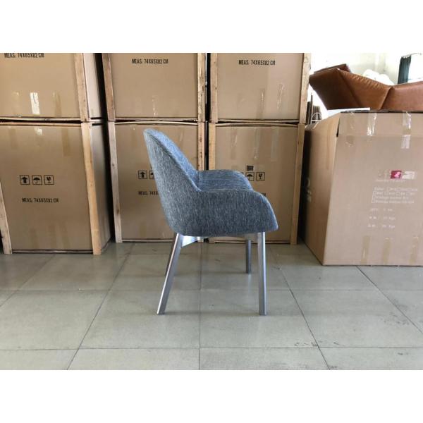 Comfortable Cocoon L Fiberglass Arm Chair With Solid Walnut Base And Legs