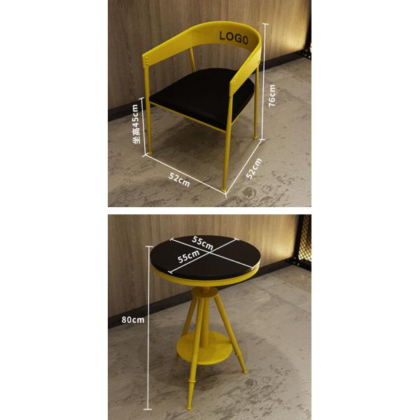 Home Furniture Coffee Shop Tables and Chairs Set NO Folded Interior Design Furniture Set