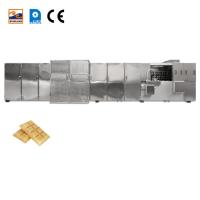 Máquina automática Monaka Wafer controlada por PLC Equipamento de produção de lanches com 55 pratos de panificação