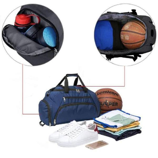 3 рюкзак сумки Duffle спортзала пути водоустойчивых 40L с отсеком 2 ботинок