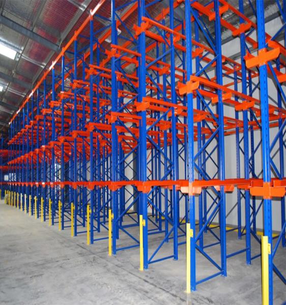 Stainless Steel Metal High Density Pallet Racking System For Cold Room
