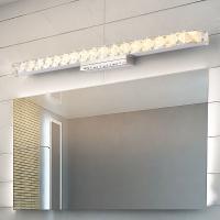 Diodo emissor de luz branco K9 luxuoso Crystal Bathroom Vanity Mirror Lights L33xW5xD8.5