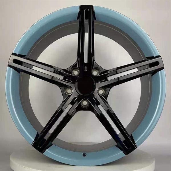 New design high quality 19 to 21 inch customized forged split wheel two color painting fuchs alloy wheels for taycan
