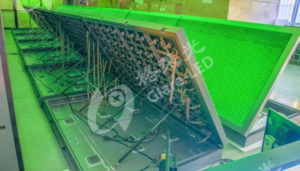 Digital Led Gas Price Changer Outdoor LED Video Wall Panel For Gas Station RGB Pixel Pitch