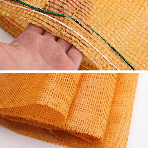 Прочный апельсин Drawstring пластиковой упаковки сумок плетения сетки батиста сплетенный PP трубчатый