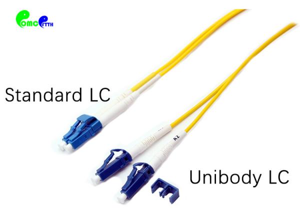 Unibody LC - LC SM  Duplex 2.0mm Fiber  Patch cord / Pigtail from China available for SM ,  OM1  ,OM2 , OM3 ,  OM4 ,