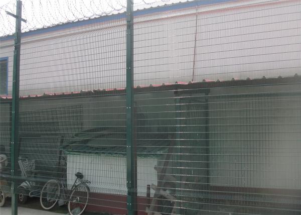 Metal Materials Green / Steel 358 Mesh Fencing 500g/M2 Zinc Coating Anti Intruder