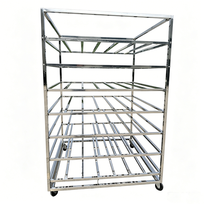 Commercial 15 layers 600 x 400 Stainless Steel Aluminium  Oven Bun Pan Sheet Food Bread Baking Cooling Tray Trolley Bakery Rack