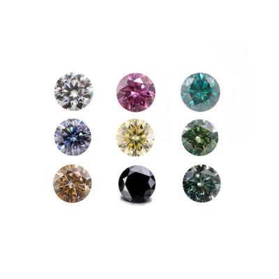 Customized Loose Moissanite Gemstones Solitaire Emerald Cut Pink