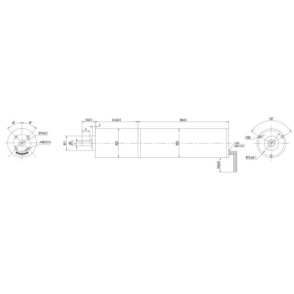 коробки передач мотора 24V 300RPM 22BL202AG16 шестерни 0.87inch мотор безщеточной BLDC безщеточный