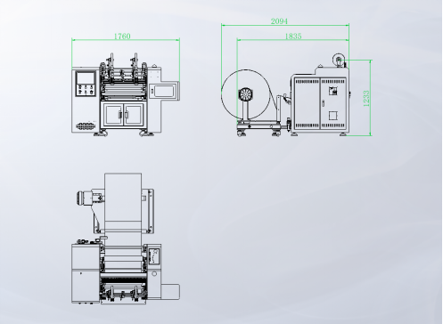 150m/min Automatic Rewinding Machine Glueless Paper Roll Rewinder With Core ZRF-600DY