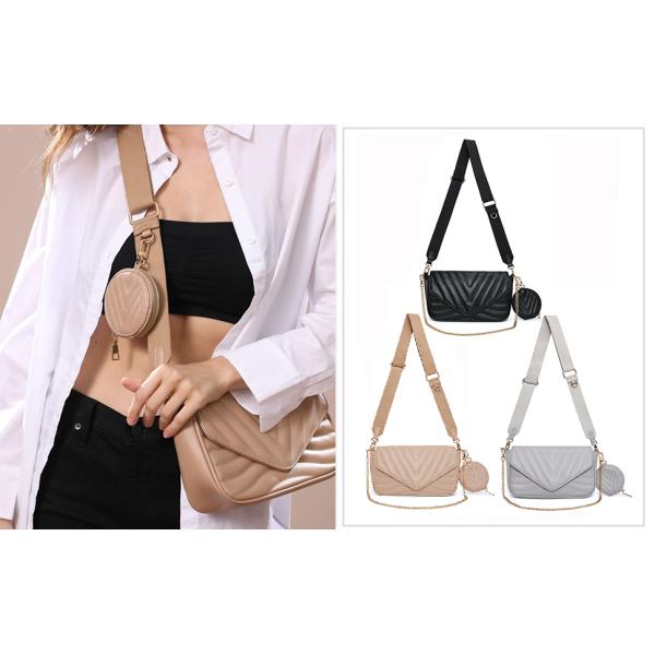 Stylish Designer Small Quilted Crossbody Bag For Women