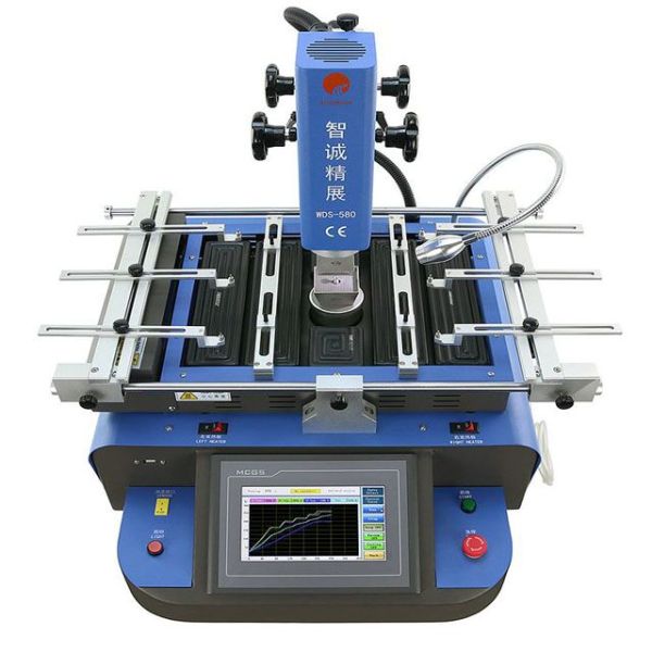 Wisdomshow S7 High-Resolution Vision Guided BGA Rework Station with 8-Segment Temperature Control and K-Type Thermocouple Close-Loop for Training Labs