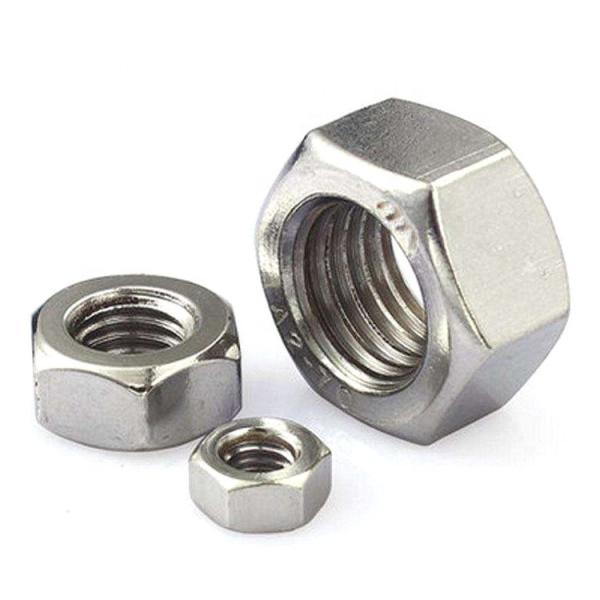 Rustless Hexagonal Galvanized Lock Nuts , Fine Thread Nuts Class 4.8 Q195