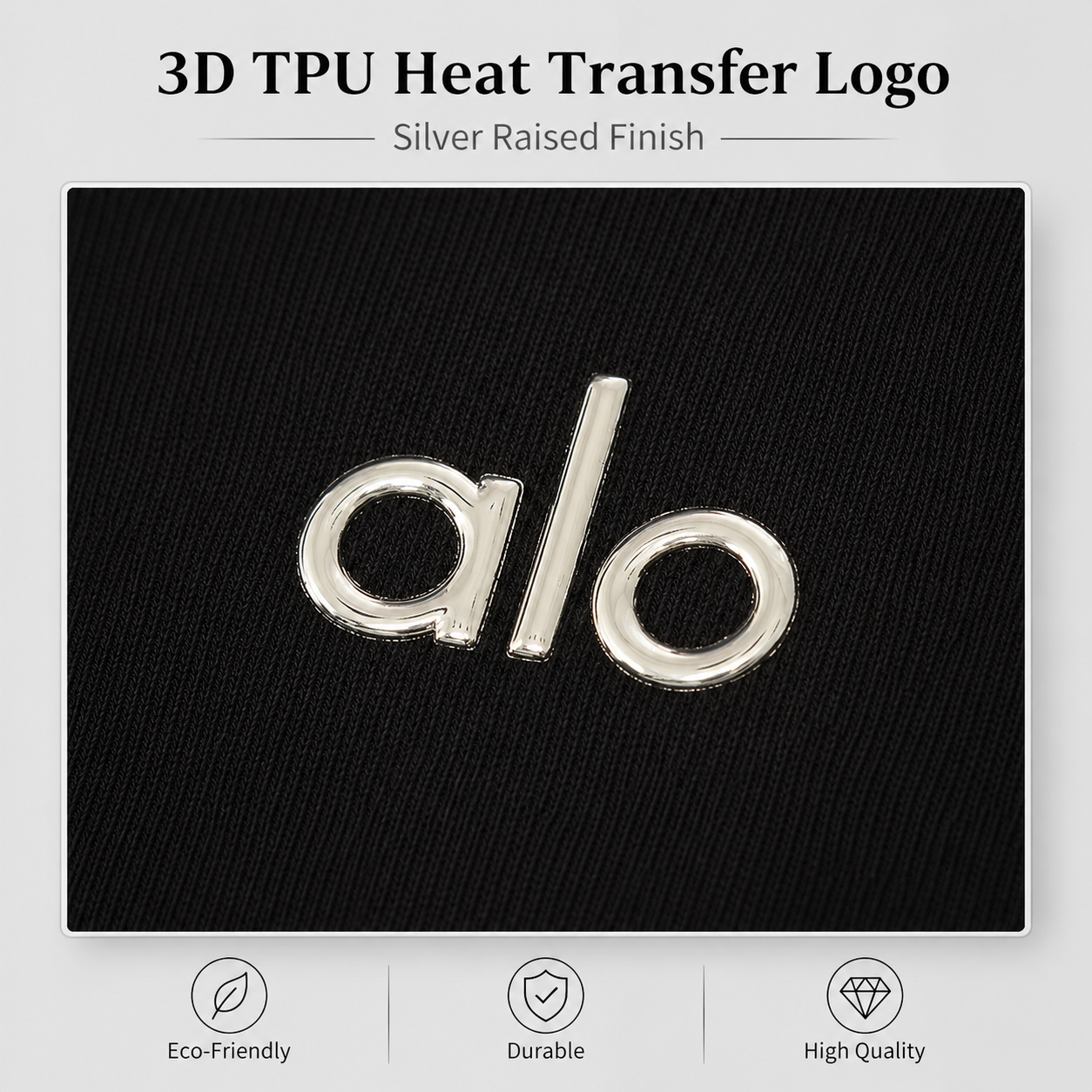 Custom Metallic TPU Transfer Label with 3D Mirror Finish