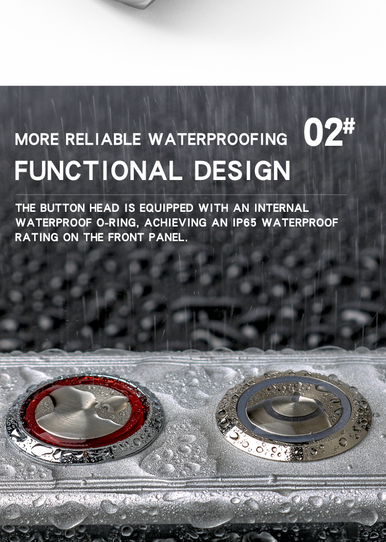 22MM10A High-Current Metal Push Button Switch with Light, Self-Reset and Self-Locking, Normally Open and Normally Closed