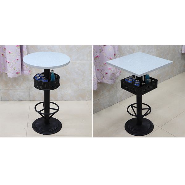 Home Restaurant Counters for Sale Design Rectangle Metal Chair Wood Bar Counter