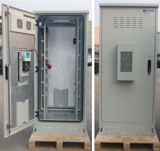 Гальванизированное стальное на открытом воздухе приложение 32U оборудования изолировало анти- корозию шкаф шкафа 19 дюймов