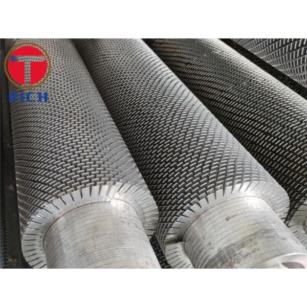 Aluminium Condenser DIN Extruded Finned Tube 6mm Outer Diameter