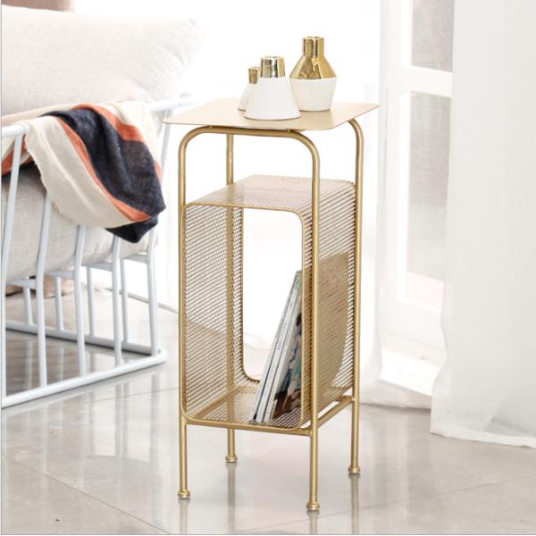 Anti Corrosion 65cm Height Metal Frame Coffee Table