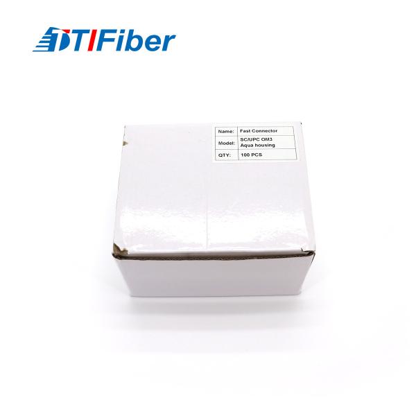 SC/UPC SC/APC Mechanical FTTH Optical Fiber Fast Connector Quickly Assembly