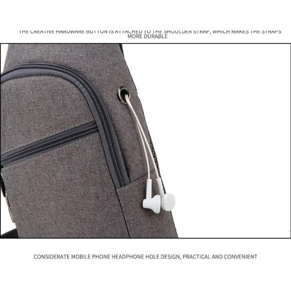 Fashion Crossbody Sling Backpack Large Capacity Sports Chest Bag For Men