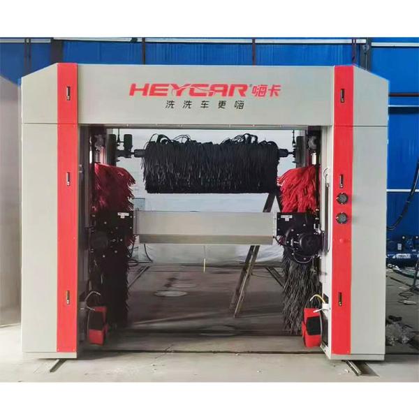Water Spraying System Full Automatic Car Wash Tunnel Machine with Dryer and Drying Brushes 368*230*285cm