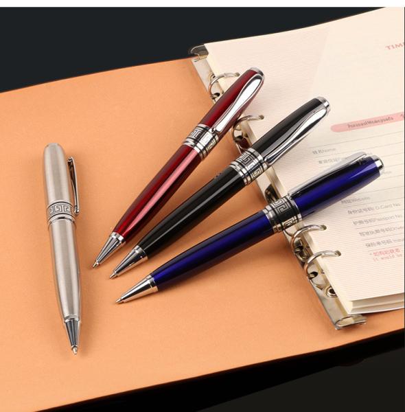 Big Fat Black Metal Roller Pen Bolas de papel com logotipo para assinatura de negócios 35 g