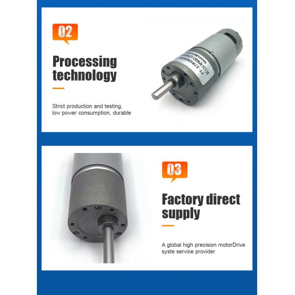FT-37RGM555 12V DC Spur Gear Motor For Blackboard Eraser Cleaner