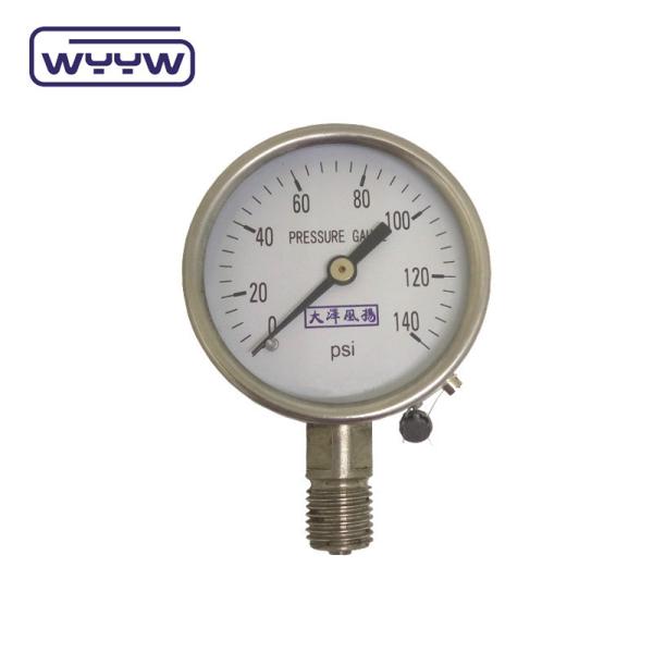 Radial Dry Stainless Steel Pressure Gauge 60mm Back Mounting