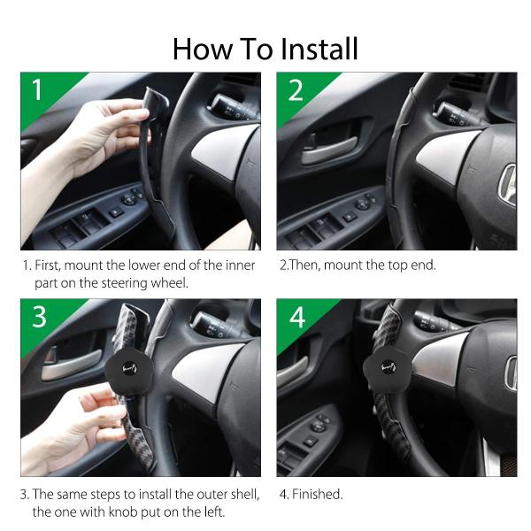 Durable Skidproof Automotive Steering Wheel Covers , Soft Padding Fitting Steering Wheel Cover