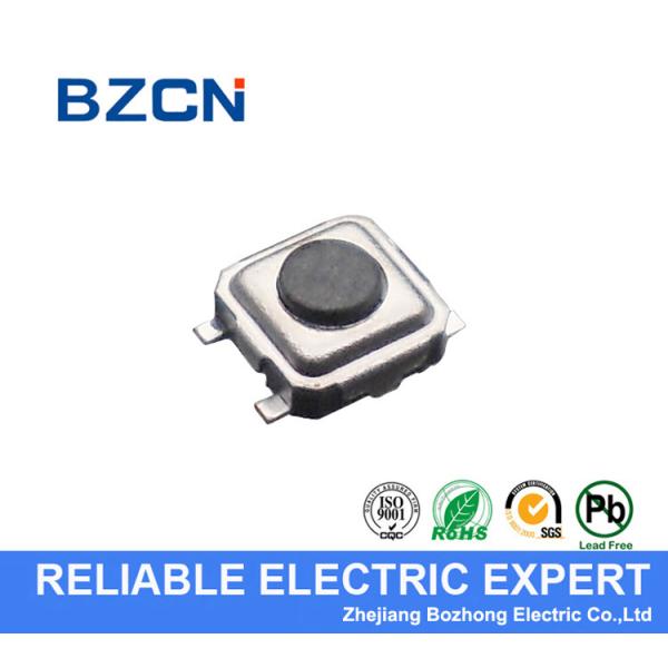 SMD Miniature Tactile Switch , SMT Tact Switch 3.3X3.3 Mm With Long Life Contact