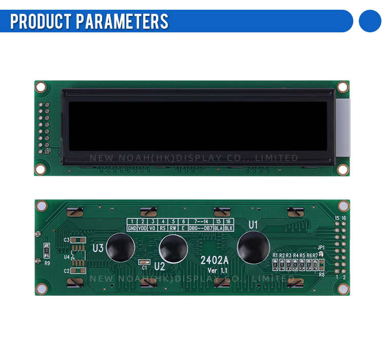 Russian BTN Black Film 2402A LCD Screen Module Multilingual Module ST7066U LCM Module Module