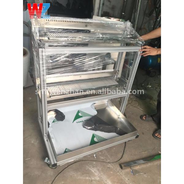Trole de prata 100x70x130cm do alimentador da manutenção programada de SAMSUNG dos carros do alimentador de SMT do armazenamento