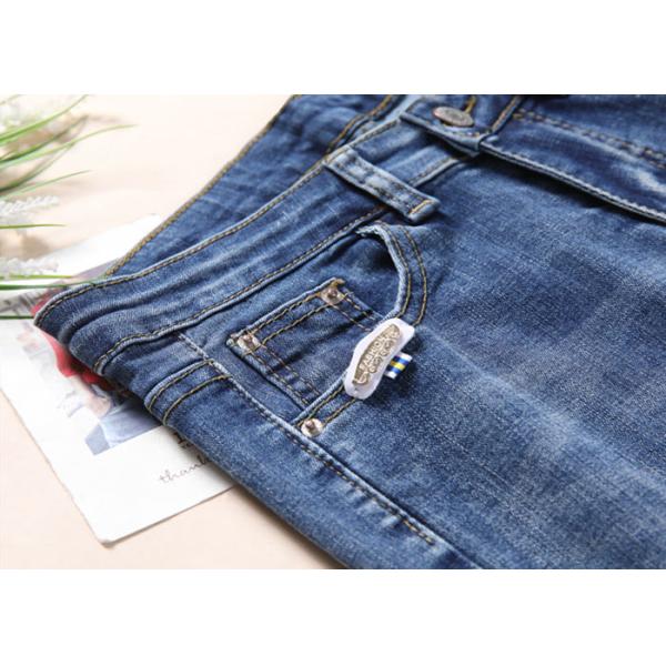 XS - XXL Slim Fit Fashion Ladies Jeans Pant With Rips And Wide Hem 2020