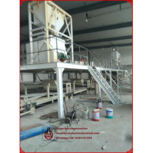 Écoulement sur la chaîne de production de panneau de ciment de fibre avec le matériel en acier de texture