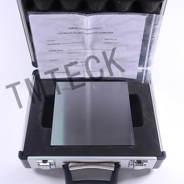 ASME Non-Piping Cal Block T=1 Inch ASME TYPE 1018 Steel Calibration Block For UT Shear Wave (1 Inch Thickness)