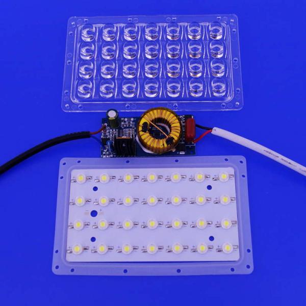 Led Street Light Components / Parts with 28W Led Reflector PC Lens