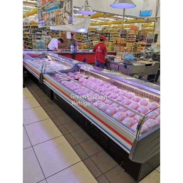 Счетчик охладителя дисплея свежего мяса холодильника 2м дисплея гастронома ресторана 3м открытый