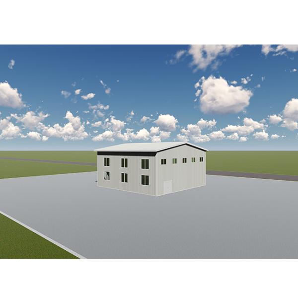 Galvanized Painted Steel Structure Warehouse Prefabricated Steel Frame Construction Easy To Install Metal Shed Prefab Steel House
