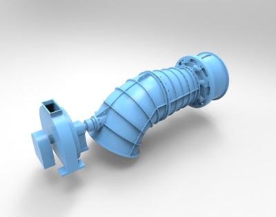 Gerador de turbina tubular do hidro poder, turbina tubular a energia hidráulica da água