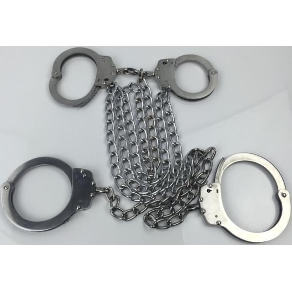 Наручники и Legcuffs никеля углерода стальные для пленника
